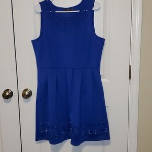 Sleeveless Laser Cut Dress